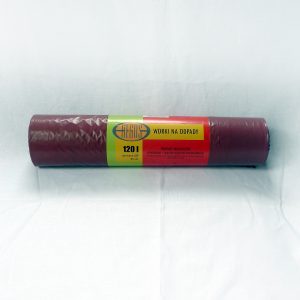 Worki na odpady 120 LDP czerwone (40 mikronów)