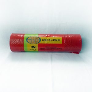 Worki na odpady 35 LDP czerwone (40 mikronów)